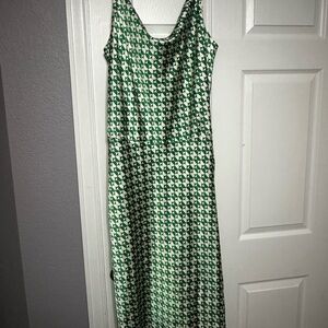 Green Patterned Dress